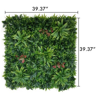 Image showing  39.7 in. x 39.7 in. Artificial Foliage Onyx Style Wall Panel