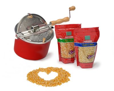 Wabash Valley Farms Red Whirley-Pop Popcorn Lovin' Popcorn Maker Gift Set