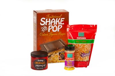 Wabash Valley Farms Shake and Pop Popcorn Popper Gift Set