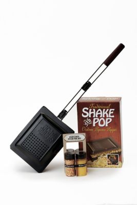 Wabash Valley Farms Traditional Shake and Pop Outdoor Popcorn Popper Gift Set