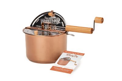 Image showing  Copper-Plated Stainless Steel Whirley Pop Popcorn Machine Set
