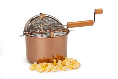 Image showing  Copper-Plated Stainless Steel Whirley Pop Popcorn Machine Set