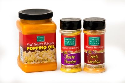 Wabash Valley Farms Real Theater Coconut Oil and Popcorn Seasoning Set