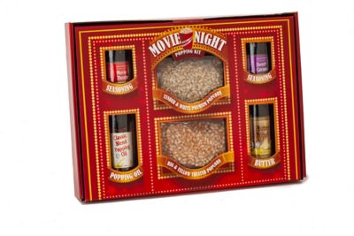 Wabash Valley Farms Mini Vintage Movie Night Marquee Popcorn Gift Set