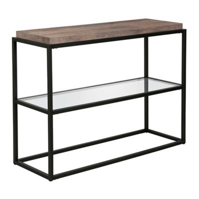 Image showing  Hector Oak Accent Table, Bronze