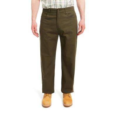 Smith's Workwear Men's Stretch Fit Mid-Rise 5-Pocket Canvas Pants