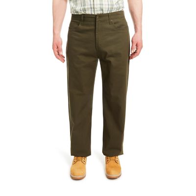 Smith's Workwear Men's Stretch Fit Mid-Rise 5-Pocket Canvas Pants, Double-Tough Stitching Also it says they are canvas pants so I expected them to be a little heaver duty than they seem to be