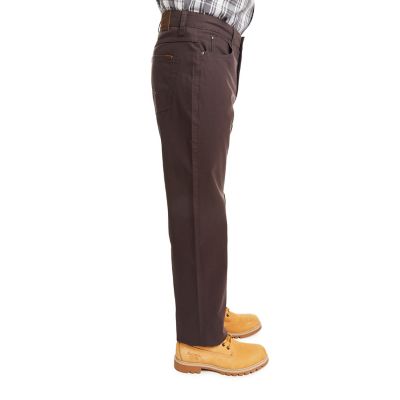 Image showing  Men's Stretch Fit Mid-Rise 5-Pocket Canvas Pants, Double-Tough Stitching