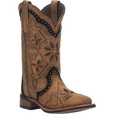 Laredo Women's Bouquet Western Boots, Stockman Heels