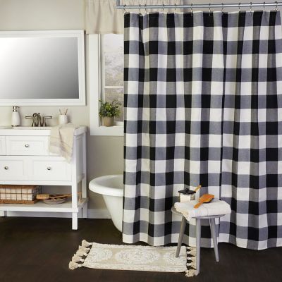 SKL Home Grandin Fabric Shower Curtain, 72 in. x 72 in.