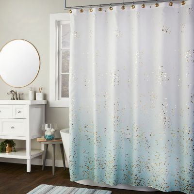 SKL Home Splatter Fabric Shower Curtain, 70 in. x 72 in.