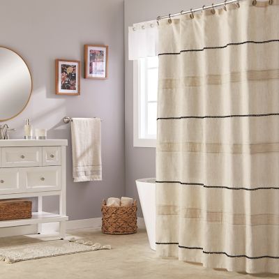 SKL Home Frayser Fabric Shower Curtain, 70 in. x 72 in.