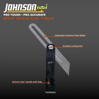 Image showing  8 in. Heavy-Duty T-Bevel with Sctructo-Cast Handle