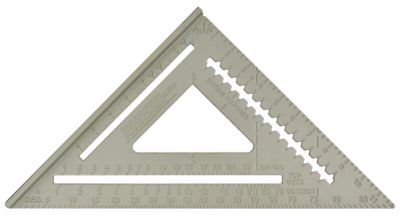 Johnson 12 in. Aluminum Angled Rafter Square with Manual