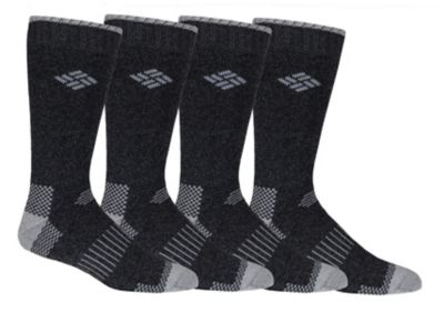 TCK Over the Calf Work Socks 6 Pair Moisture Wicking for Men and Women  (Black, Medium) at  Men's Clothing store