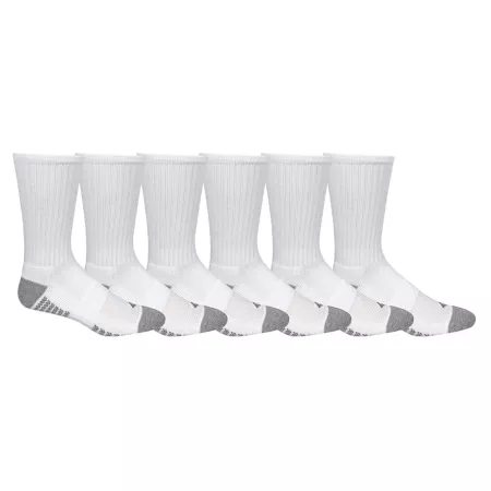 Columbia Sportswear Men's Athletic Socks 6 Pairs RCS942MTRWH16PR Men's Crew Socks