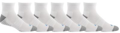 Columbia Sportswear Men's Athletic Quarter Socks, 6 Pair, RCS628MTRWH36PR