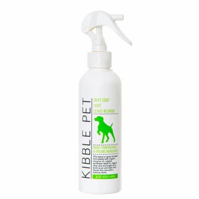 Kibble Pet Silky Coat Light Leave-In Pet Spray, Aloe Vera and Honey, 7.1 oz.