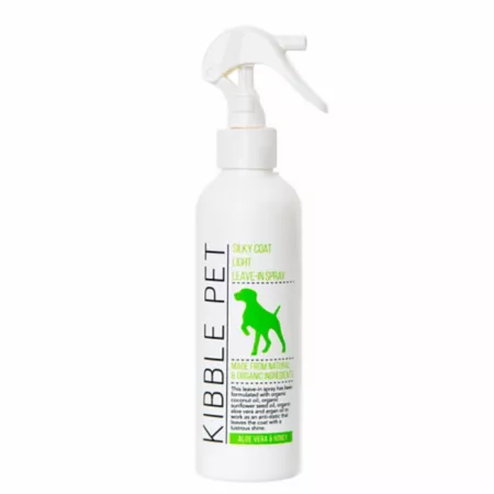 Kibble Pet Silky Coat Lightweight Leave-In Spray for Pets Aloe Vera and Honey 7.1 oz. Grooming Sprays & Detanglers