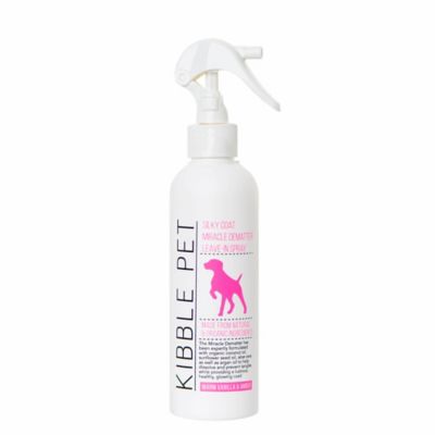Kibble Pet Silky Coat Miracle Pet Dematter Leave-In Spray, Warm Vanilla and Amber