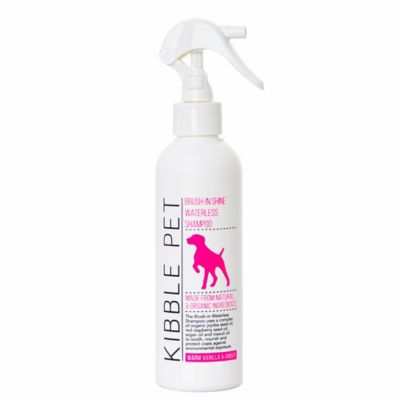 Kibble Pet Brush-In Shine Waterless Pet Shampoo, Warm Vanilla and Amber, 7.1 oz.