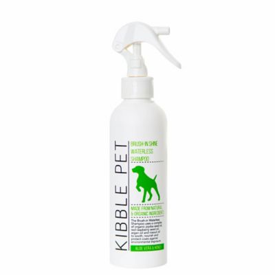 Kibble Pet Brush-In Shine Waterless Pet Shampoo, Aloe Vera and Honey, 7.1 oz.