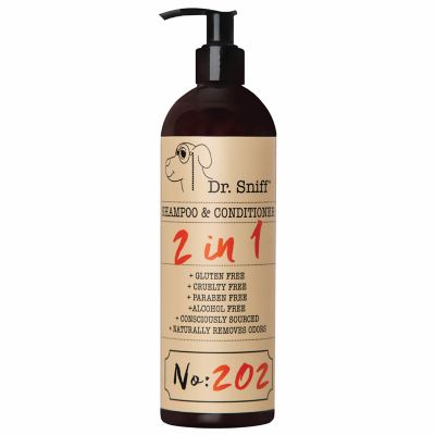 Dr. Sniff Perky Pup 2-in-1 Dog Shampoo and Conditioner, 16 oz.