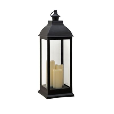 Sunjoy Classic White Outdoor Battery-Powered Lantern