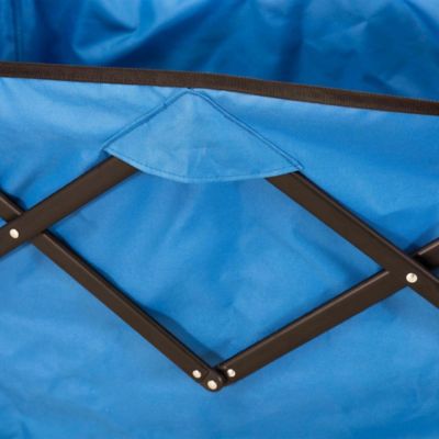 Image showing  Odell Folding Wagon Cart with Wheels, Blue