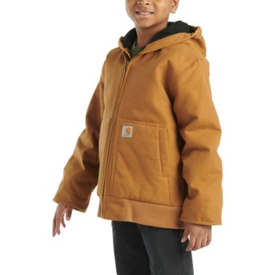 Image showing  Kids' Canvas Full-Zip Hooded Insulated Jacket