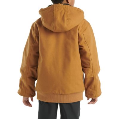 Image showing  Kids' Canvas Full-Zip Hooded Insulated Jacket
