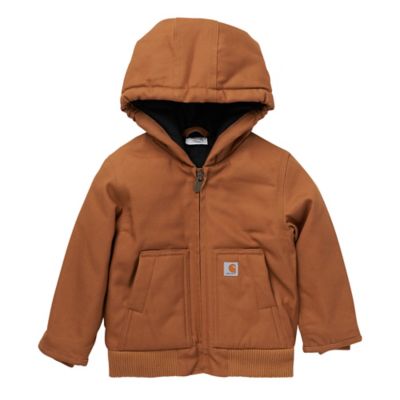 Carhartt Toddler Full-Zip Insulated Hooded Canvas Jacket Great Winter Jacket for toddlers