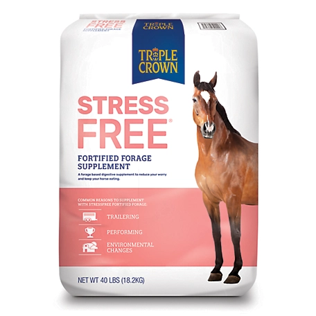 Triple Crown StressFree Fortified Horse Forage, 40 lb. Bag