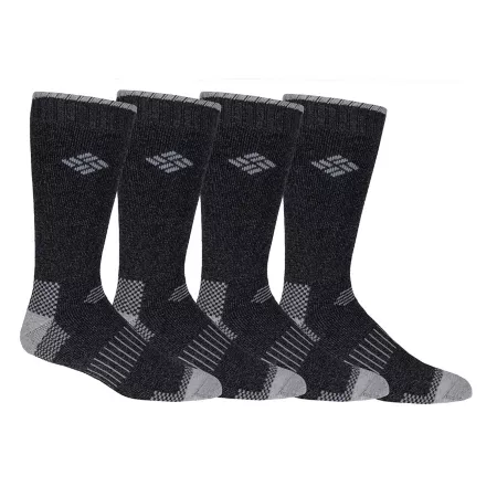 Columbia Sportswear Men's Moisture Control Socks 4 Pairs Men's Crew Socks