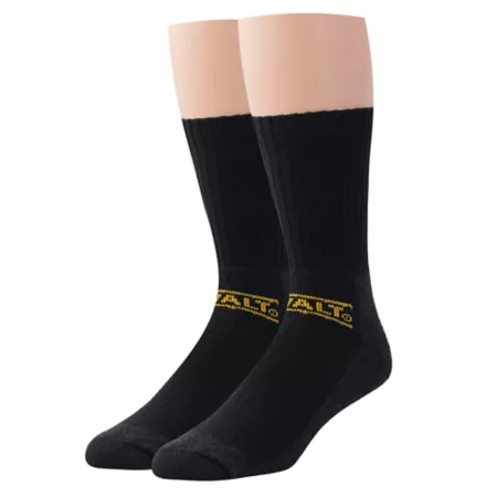 DeWALT Men's Heavy Cotton Work Socks 2-Pack Men's Crew Socks