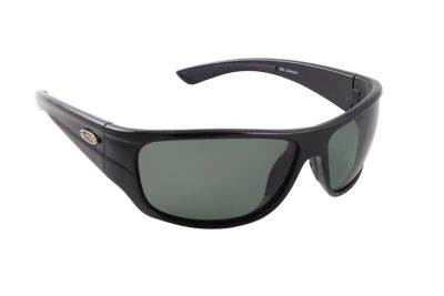 Sea Striker Bill Collector Polarized Sunglasses, Shiny Black Frame with Grey Lenses