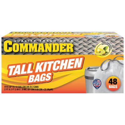 Commander Tall Kitchen Bags with Lemon Scent, 48 ct., ULR-13G-DS-48C-LM