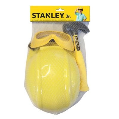 Stanley Toy Tool Set, Includes Helmet, Safety Goggles and Hammer, for Ages 3+