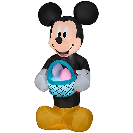 Gemmy Airblown Inflatable Mickey Holding Easter Basket