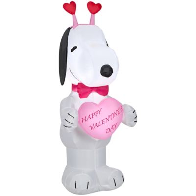 Gemmy Airblown Snoopy with Heart Headband Decor