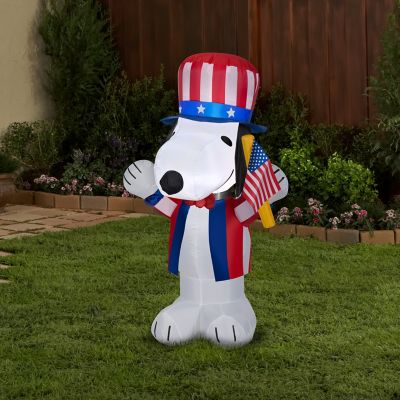 Image showing  Airblown Inflatable Patriotic Snoopy Decor