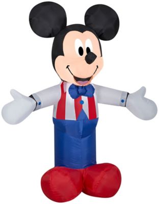 Gemmy Airblown Inflatable Patriotic Mickey Mouse Decor