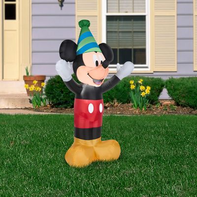 Image showing  Airblown Inflatable Mickey with Party Hat