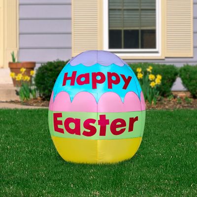 Image showing  29.92 in. Easter Egg Outdoor Inflatable Easter Decoration