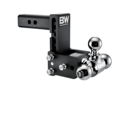 B&W 5 in. Drop 10K lb. Capacity Tri-Ball Hitch Ball, 1-7/8 in., 2 in. and 2-5/16 in. Ball Dia, TS10048B