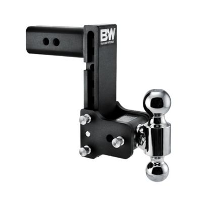 B&W Tow and Stow Class V Dual Ball Mount, 2 in., 2.5/16 in. Ball Diameters, 2-1/2 in. Rec, 7 in. Drop, TS20040B