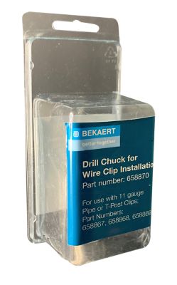Image showing  2.75 in. Drill Chuck for Fence Clip Installation