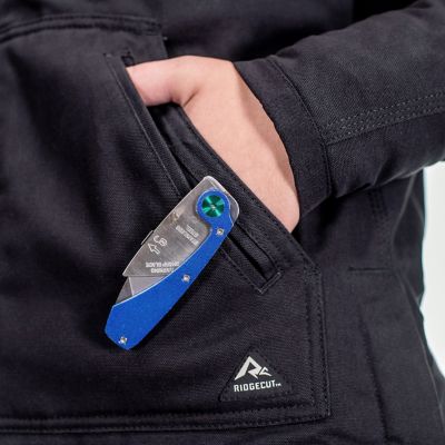 Image showing 5 th Ridgecut Women's Max-Range Flex Sanded Duck Sherpa-Lined Hooded Jacket