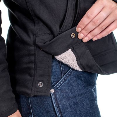 Image showing 7 th Ridgecut Women's Max-Range Flex Sanded Duck Sherpa-Lined Hooded Jacket