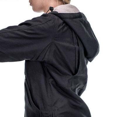 Image showing 8 th Ridgecut Women's Max-Range Flex Sanded Duck Sherpa-Lined Hooded Jacket